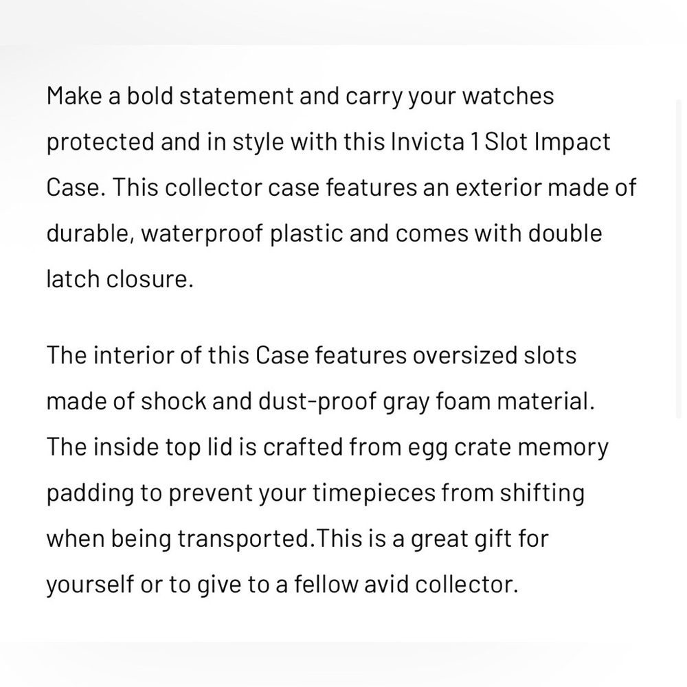 ⌚️ New! Invicta Waterproof Watch Case - Picture 4 of 4